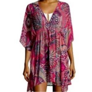 Tommy Bahama swim cover. In pink paisley. Size Medium.